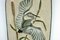 Large Ceramic Wall Plaque Depicting Heron in the Reeds from Krösselbach, 1950s 7