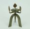 Brutalist Iron & Copper Three-Arm Candlestick, 1960s, Image 1