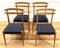 Chaises en Hêtre Blond, Italie, 1950s, Set de 4 7