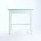 Czechoslovak White & Turquoise Wooden Farm Table, 1950s 2