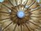 Lampada da soffitto grande a forma di loto in ottone, Francia, anni '40, Immagine 18