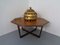 Large French Brass Lotus Ceiling Lamp, 1940s 9