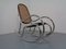 Mid-Century Tubular Steel & Mesh Rocking Chair, 1960s 4