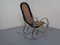 Rocking Chair Mid-Century en Acier Tubulaire et en Maille, 1960s 9