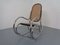 Mid-Century Tubular Steel & Mesh Rocking Chair, 1960s, Image 2
