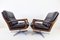 Black Leather Chair by Eugen Schmidt for Solo Form, Set of 2 3
