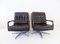 Black Leather Chair by Eugen Schmidt for Solo Form, Set of 2 1