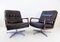 Black Leather Chair by Eugen Schmidt for Solo Form, Set of 2 20