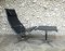 Aluminium EA 124 Lounge Chair & EA 125 Ottoman by Charles & Ray Eames for Herman Miller, 1960s, Set of 2 1