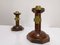 Art Deco Wood and Brass Sconces, 1920s, Set of 2 5