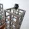 Lámparas de mesa alemanas geométricas vintage de metal. Juego de 2, Imagen 5