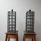 Vintage German Geometric Metal Table Lamps, Set of 2 1