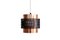 Danish Jo Hammerborg Style Black Brass Pendant Lamp 1