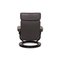 Orion Leather Stressless Armchair with Ottoman, Set of 2 13