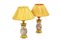 19th Century Satsuma Earthenware and Bronze Lamp, Set of 2, Image 1