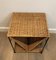 French Rattan and Black Metal Side Table, 19701, Image 8