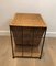 French Rattan and Black Metal Side Table, 19701, Image 4