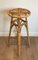 French Rattan Stools, 1970s, Set of 3 4