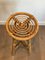 French Rattan Stools, 1970s, Set of 3, Image 5