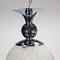 Chromed Metal and Glass Lamps, Italy, 1960s, Set of 2, Image 4