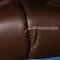 Brown Leather Nevada Sofa by Hukla 5