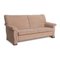 Beige Microfiber Sofa by Himolla 9