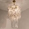 White Murano Glass Torciglione Chandeliers from Elco, 1960, Set of 2 5
