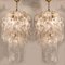 White Murano Glass Torciglione Chandeliers from Elco, 1960, Set of 2 3