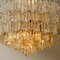 Brass and Glass Chandeliers by J.T. Kalmar for Cor, Set of 3 4