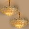 Brass and Glass Chandeliers by J.T. Kalmar for Cor, Set of 3 11