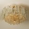Brass and Glass Chandeliers by J.T. Kalmar for Cor, Set of 3 2