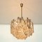 Large Modern Brass & Ice Glass Chandeliers by J.T. Kalmar for Isa, Set of 2 12