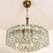 Chandelier Glass and Brass j.t. Kalmar, 1960 From Elco, Image 6