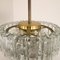 Chandelier Glass and Brass j.t. Kalmar, 1960 From Elco 4