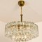 Chandelier Glass and Brass j.t. Kalmar, 1960 From Elco 7
