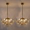 Italian Stilkronen Crystal and Gilded Brass Light Fixtures from Elco, Set of 2 3