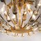 Italian Stilkronen Crystal and Gilded Brass Light Fixtures from Elco, Set of 2 4