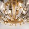 Italienische Stilkronen Wandlampen aus Kristallglas & vergoldetem Messing von Elco, 2er Set 4