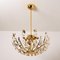 Italian Stilkronen Crystal and Gilded Brass Light Fixtures from Elco, Set of 2 19