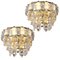 Austria Brass and Crystal Glass Bakalowits Chandeliers from Cor, 1960s, Set of 4, Image 3