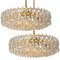 Austria Brass and Crystal Glass Bakalowits Chandeliers from Cor, 1960s, Set of 4 2