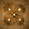 Jakobsson Style Brass and Glass Ceiling Lamps from Isa, 1960s, Set of 3, Image 10
