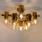 Jakobsson Style Brass and Glass Ceiling Lamps from Isa, 1960s, Set of 3, Image 5