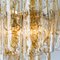 Brass and Amber Glass Chandelier by Doria for Elco, 1970s 5