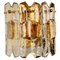 Palazzo Wandlampe aus vergoldetem Messing & Glas von JT Kalmar für Isa 1