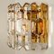 Palazzo Wandlampe aus vergoldetem Messing & Glas von JT Kalmar für Isa 4