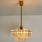 Gold-Plated Crystal Glass Chandeliers for Interna, 1960, Set of 4 8