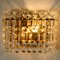 Gold-Plated Crystal Glass Chandeliers for Interna, 1960, Set of 4 3
