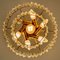 Gold-Plated Crystal Glass Chandeliers for Interna, 1960, Set of 4, Image 11
