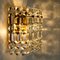 Gold-Plated Crystal Glass Chandeliers for Interna, 1960, Set of 4 6